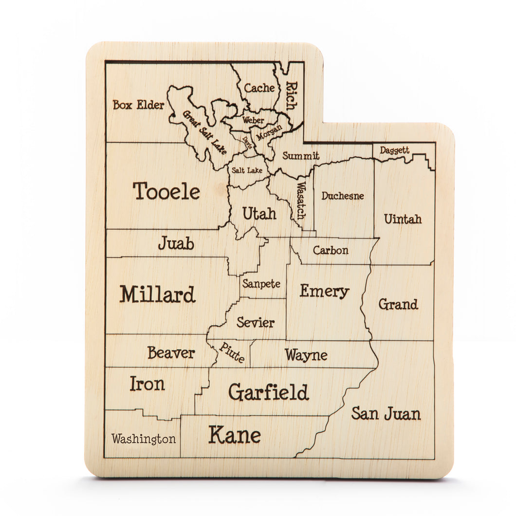 Utah State Counties Puzzle