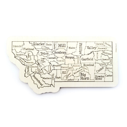 Montana State Counties Puzzle