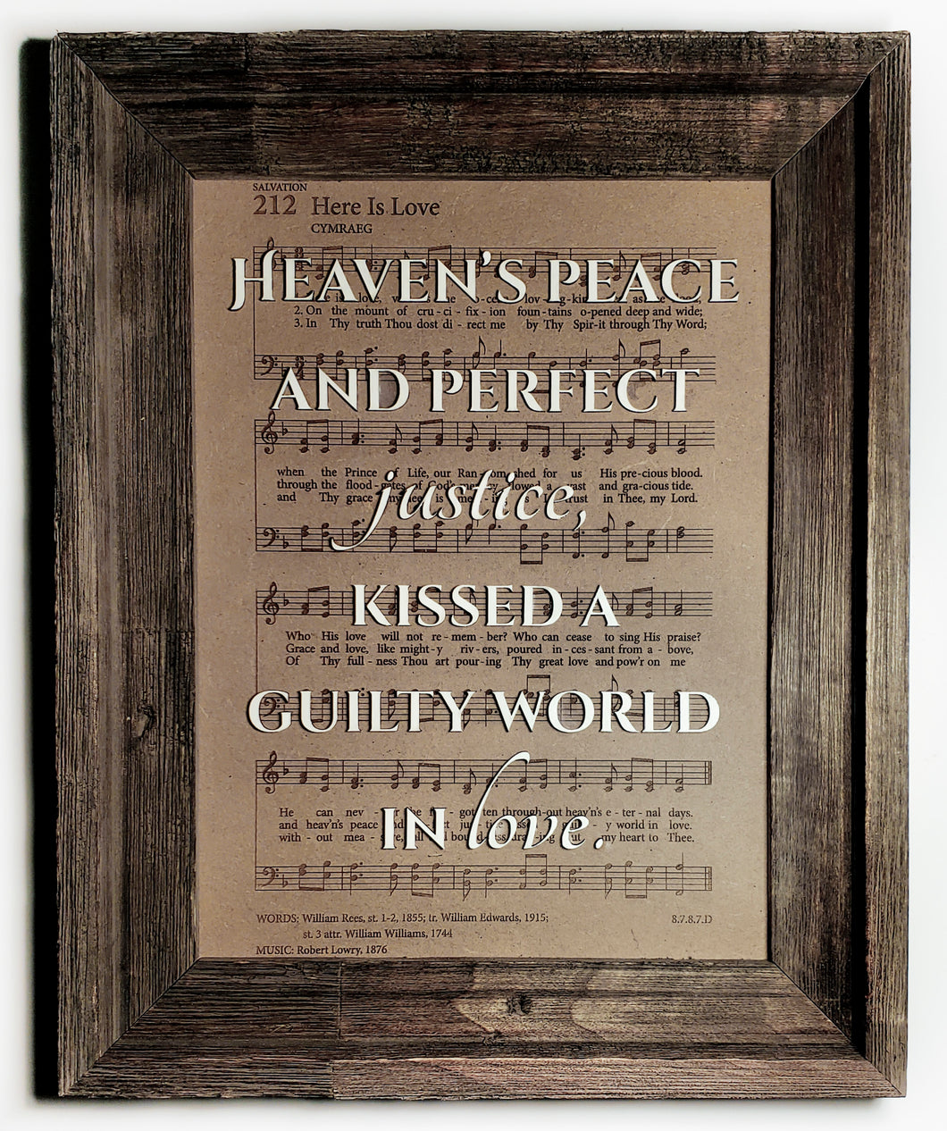 Here Is Love, Music Wall Art